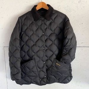 Barbour Liddesdale Black Down Jacket Size 10